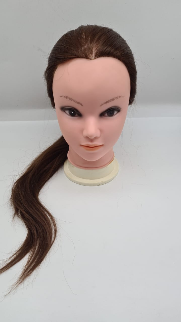 Boneca para Treinamento Corte Penteado Cabelo 100% Orgânico